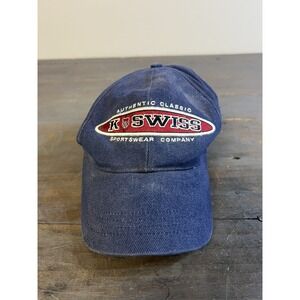 Vintage 90's / Y2K  K Swiss Strap Back Dad Hat Adjustable